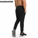 NANSHA Brand Muscle Fitness Mens Long Pants New Casual Cotton Trousers Exercising Bodybuilding Gyms Breathable Pants